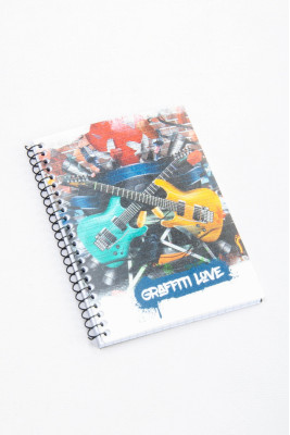 Блокнот на спіралі, А6, 48 аркушів